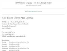 Tablet Screenshot of hno-praxis-kothe.de